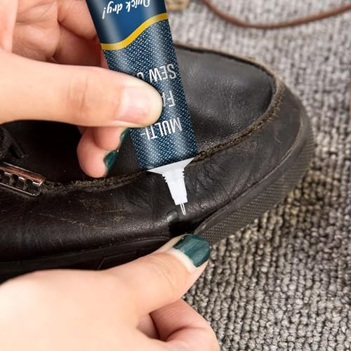 Image of Quick Dry Fabric Glue - Ultra-Stick No-Sew Liquid Adhesive for Clothes | Waterproof & Permanent Bond | Fast-Tack Repair for Denim, Cotton, Leather & More