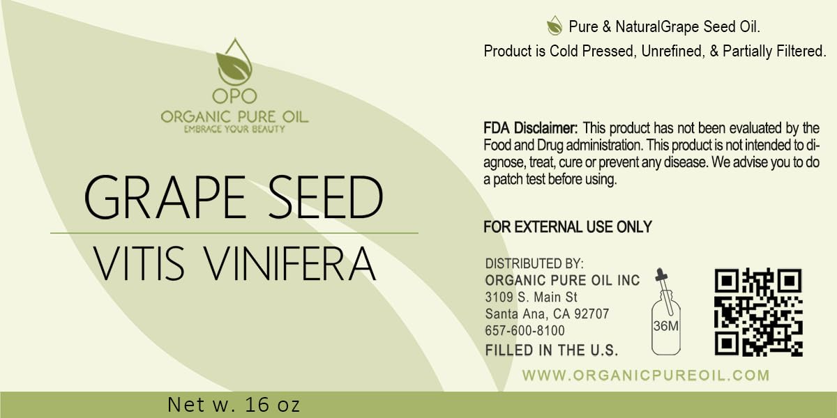 Amazon.com: Grapeseed Oil - Pure, Unrefined, Partially Filtered