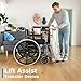 LCDOCTOR Patient Lift Transfer Chair, Transfer Chairs for Seniors, Lift Assit Chair for Elderly and Disabled, Transfer Wheelchair to Car Device, Sit to Stand Lift Aid