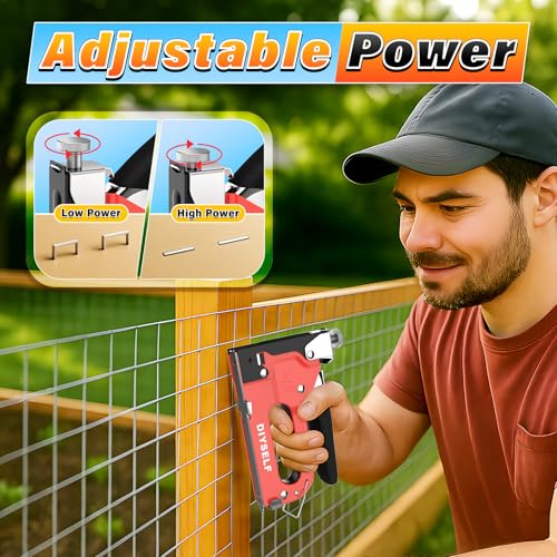 Image of DIYSELF 4-in-1 Stapler Heavy Duty, Staple Gun with 4000 Staples and Remover