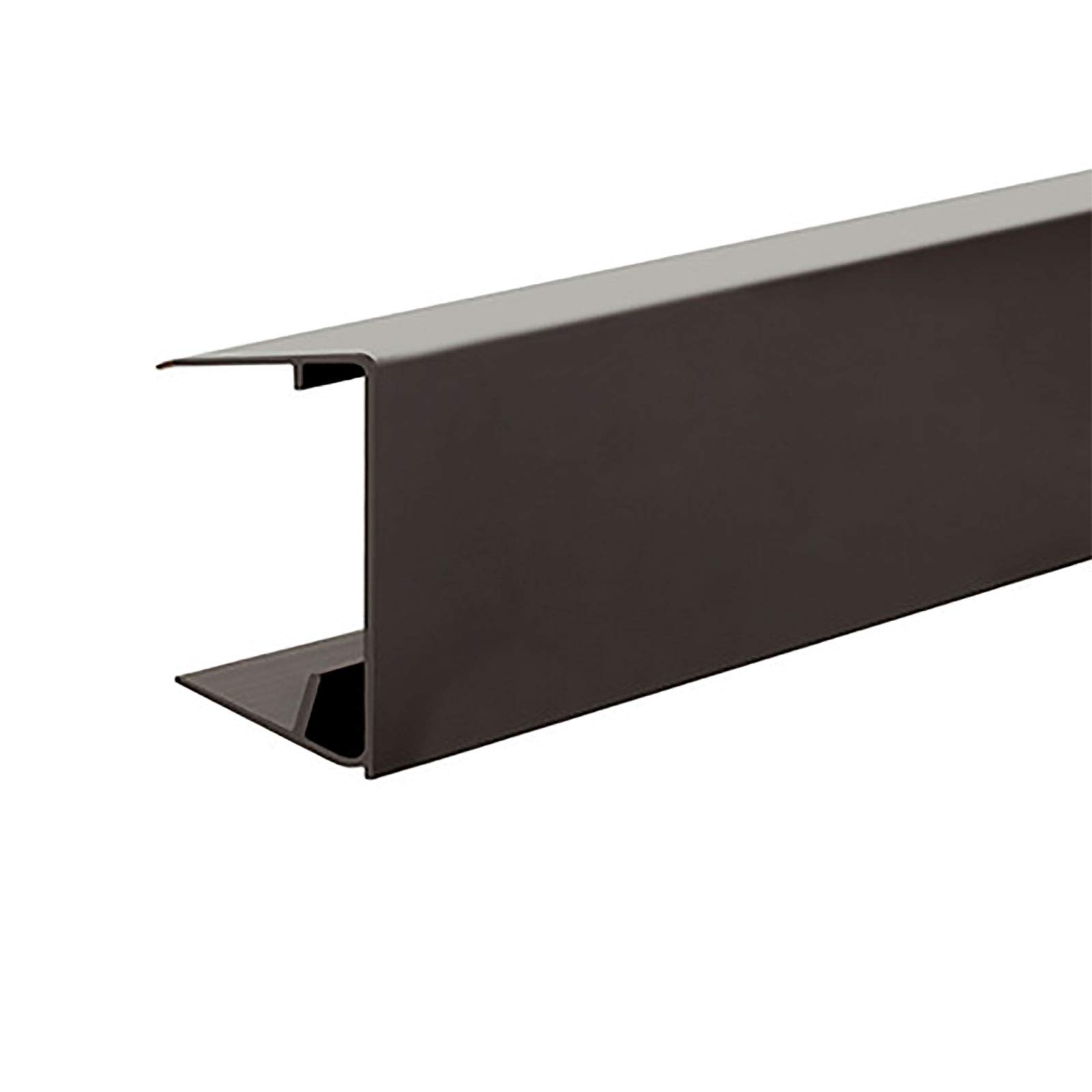Truly Pvc Limited Brown 35Mm Snapa Polycarbonate End Closure Roof Sheet U-Profile Drip End Trim - 2.1M, Chocolate