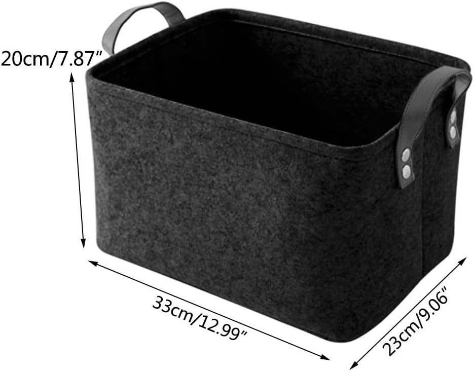 Large Storage Box Home Sundries Storage Basket with Handle Folding Closet Cabinet Organizer Clothes Toy Organzier Laundry Basket (Color : D, Size : 23 * 33 * 20cm) (D 23 * 33 * 20cm) image 2