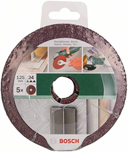 Bosch 2609256249 Fibre Sanding Disc for Angle Grinder Clamped for Wood and Metal 125mm Disc 22mm Bore 24 Grit - Image 3