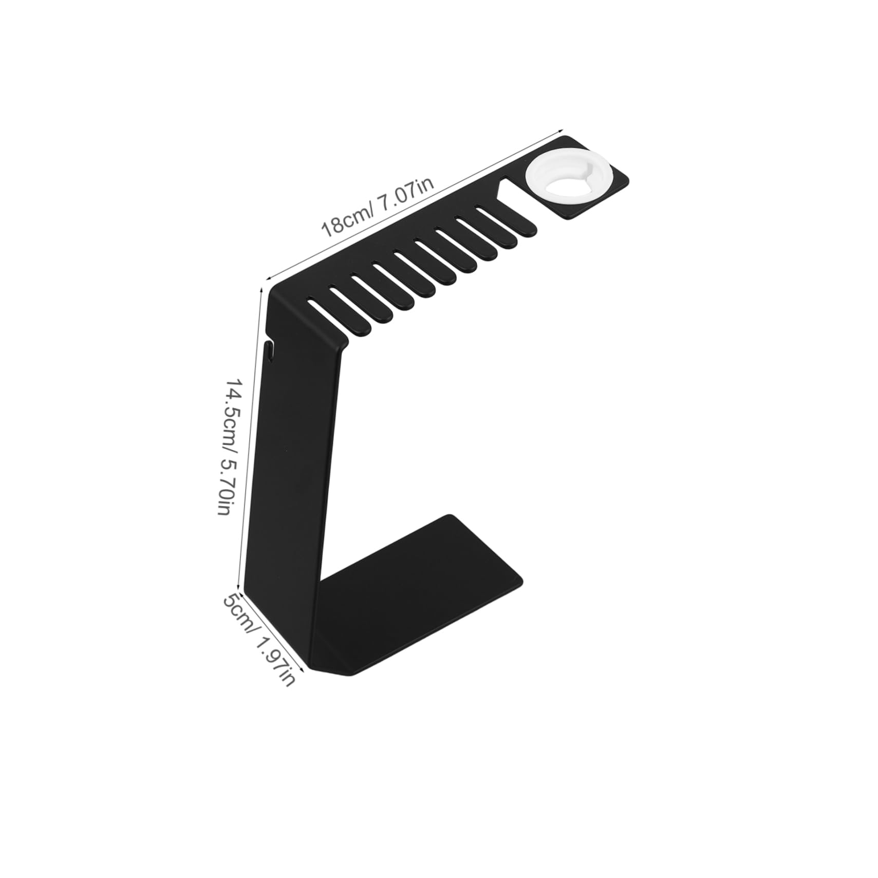 Supporto Caricatore Per Smartwatch Inossidabile Con Organizer Per Cinturini Base Di Ricarica Elegante e Salvaspazio Per Orologi Intelligenti Nero