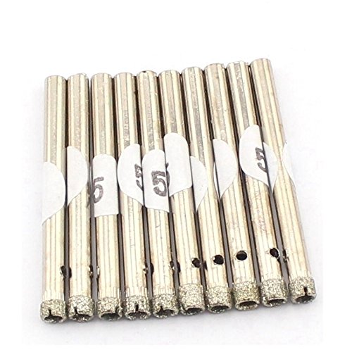 Jingling 5Mm 3/16 In Diamond Hole Saw Glass Core Drill Bit For Stone Tile Pack Of 10Pcs #TOP25