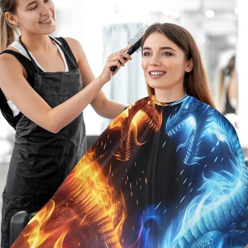 Capa de barbería impermeable para hombres con cierre ajustable miniatura 7
