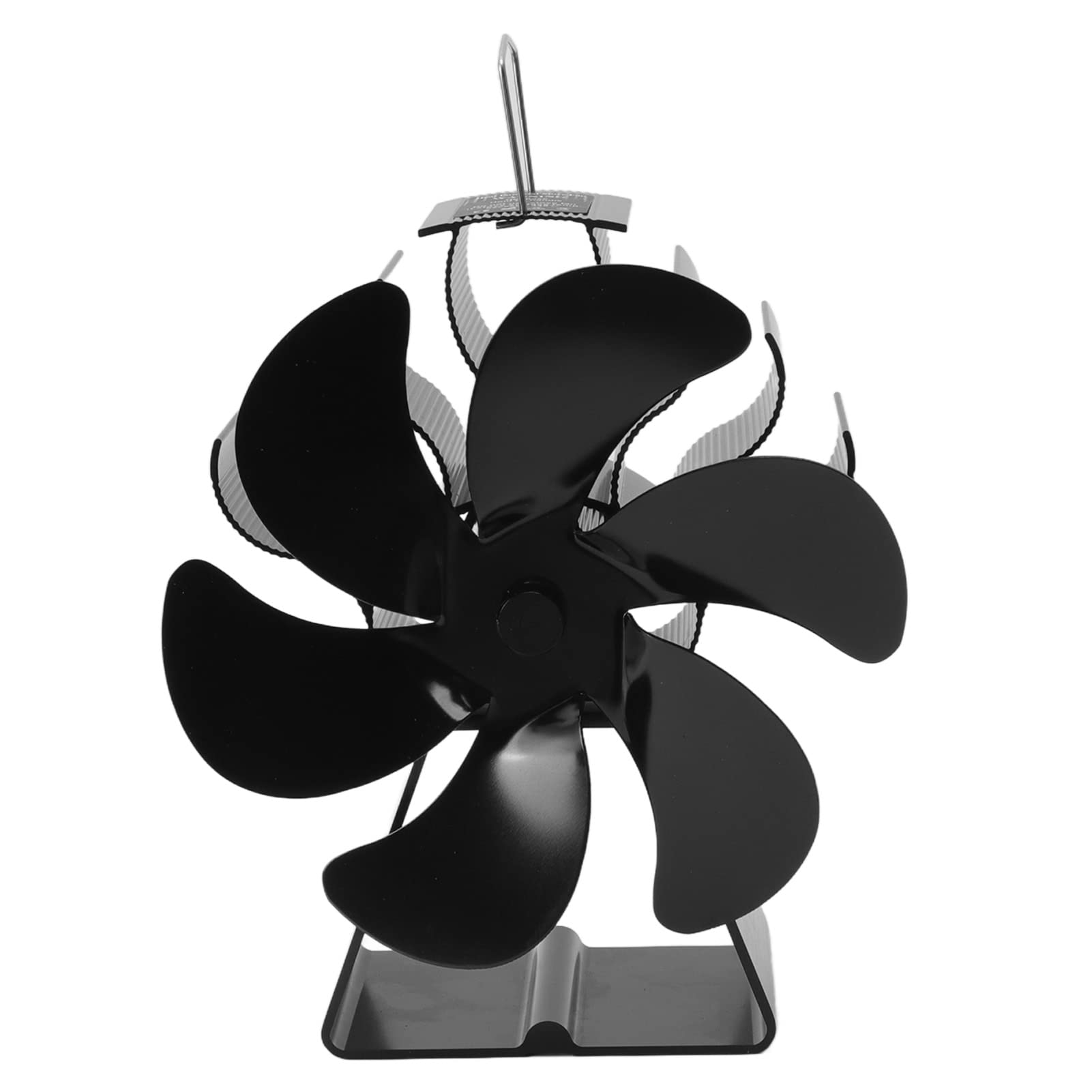 Wakects Ventilador de Chimenea de 6 Hojas, Estufa de Leña, Arranque Automático sin Electricidad, Modelo SF126DT