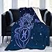 HGGZJUA Mantas Piscis Toque Las Mantas De Lana De Franela Cálida para Sofá,Manta Mullida,Manta De Cama para Dormitorio,Sofá,Viajes,Niños,Accesorios De Dormitorio 80X60 Inches