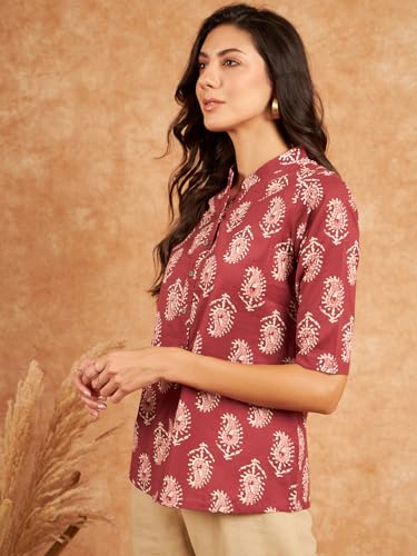 Image of Modeve Women Cotton Top for Summer