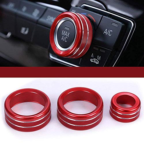 Pomos de aire acondicionado para coche, accesorio de aleación para 1 2 3 4 Series F30 F34 F46 GT X1 F48 2013-2017