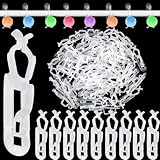 Blulu クリスマス雨樋クリップ クリスマスクリップ 多目的雨樋フック C9 C7 C6対応 屋外屋根 屋根裏 屋根裏 フェンス (クリア 200ピース)