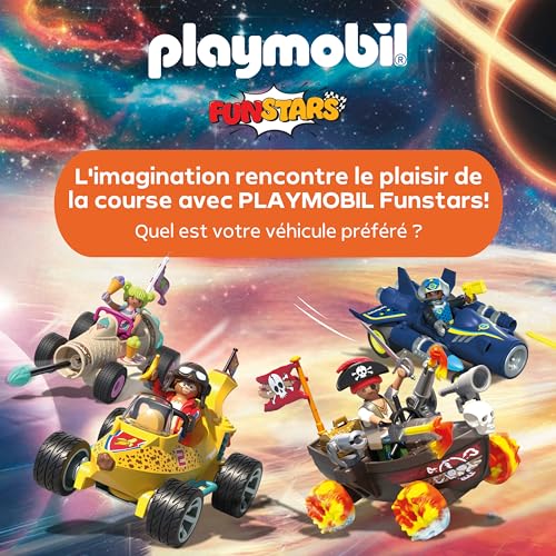 Playmobil | Fun Stars | Space- Jet | Jouet à partir de 4 Ans | Cadeau pour Enfants | Voiture Jouet | avec Moteur à Friction et Fonction de tir | 71717