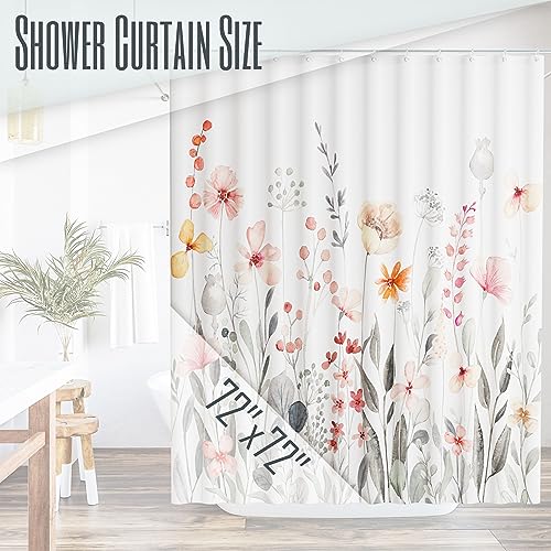 Kibaga Beautiful Floral Shower Curtain thumb #2