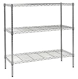 Apollo Hardware Chrome 3-Shelf Wire Shelving with Wheels 14