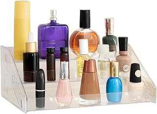 Cleo Health & Beauty Tiered Perfume Organizer Stand – Elegant Perfume Holder for Dresser or Vanity – Fragrance Storage Display Tray for Perfume, Lotion, and Beauty Essentials