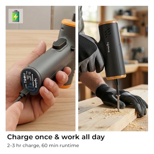 Image of Lifelong Screwdriver Tool Kit Set for Home Use - 35 Pcs | Cordless Portable Tool Box with Impact Sockets, Claw Hammer, Spirit Level, Measuring Tape, Magnetizer /Demagnetizer, Storage Case, Type C Cable