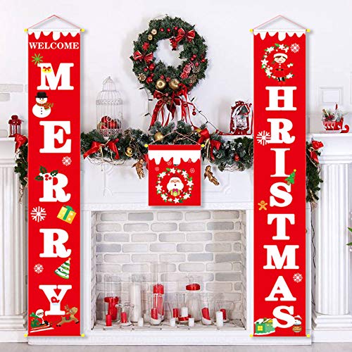 image for XILONG 3Pcs Christmas Decorations Outdoor Interior - MERRY HRISTMAS Po