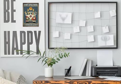 Bestylez Vintage Hippie Poster Eevery Little Thing Is Gonna Be Alright Sign For Home Office Wall Décor, Aluminum 12 * 8 Inch (955) #TOP2