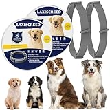 2 Pack Dog Collar, Natural Protective Collars for Dogs, Safe Waterproof Adjustable Design with Essential Oils, Suitable for Dogs over 7 Weeks, 16 Month Continuous Care
