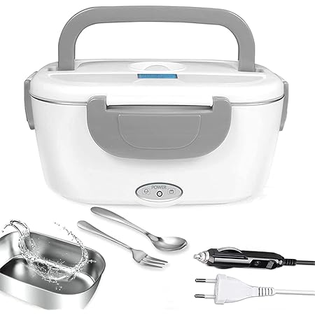 Boîte à Lunch Repas Electrique 220V Gamelle Chauffante Amovible Acier