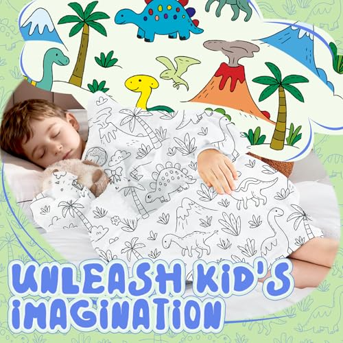 Image of Wearable Blanket Hoodie for Kids, Coloring Teen Hoodie Blanket