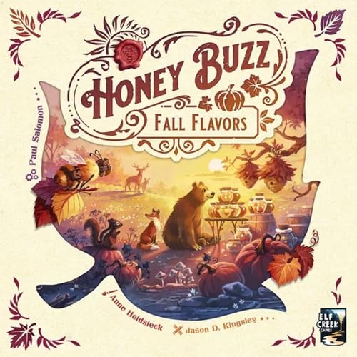 Honey Buzz Fall Flavors Standard Edition - Strategic Worker Placement Board Game Expansion Autumn-Themed Add-On for 1-4 Players, Ages 10+