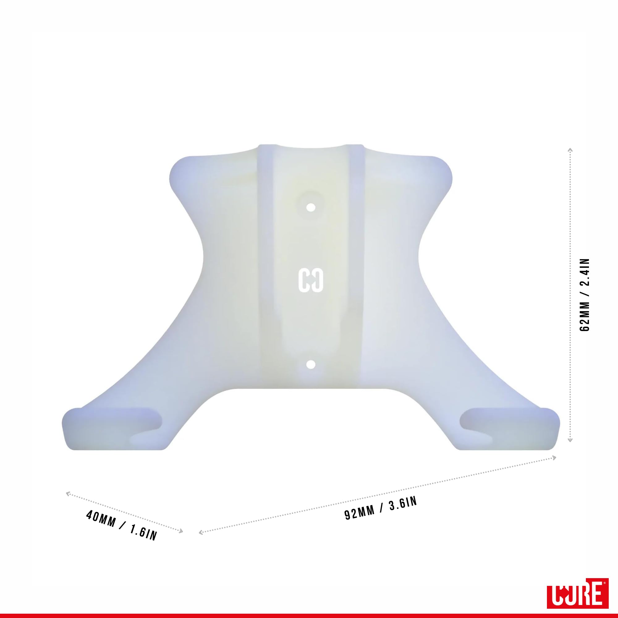 Support Mural Pour Trottinette CORE – 2 En 1, S’adapte à Toutes Les Roues Jusqu’à 125 Mm – Noir/rouge/transparent