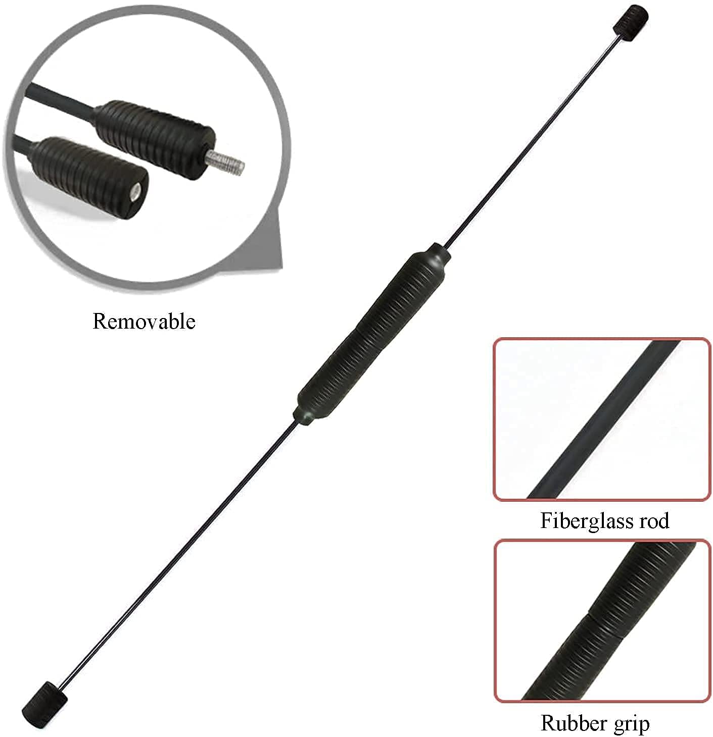 Asta Elastica Bar Fitness Asta Elastica Staccabile Swing Stick Rimovibile, Barra per tremore Fitness, Asta Elastica per Aerobica per Allenamento della Forza llxyzrzbhd813(Color:Black)