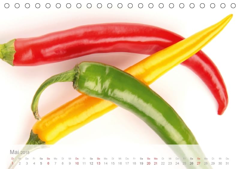 Der vegane Küchenkalender (Tischkalender 2018 DIN A5 quer): Foodfotografie für die fleischlose Küche (Monatskalender, 14 Seiten ) (CALVENDO Lifestyle) [Kalender] [Apr 01, 2017] Weis, Stefan
