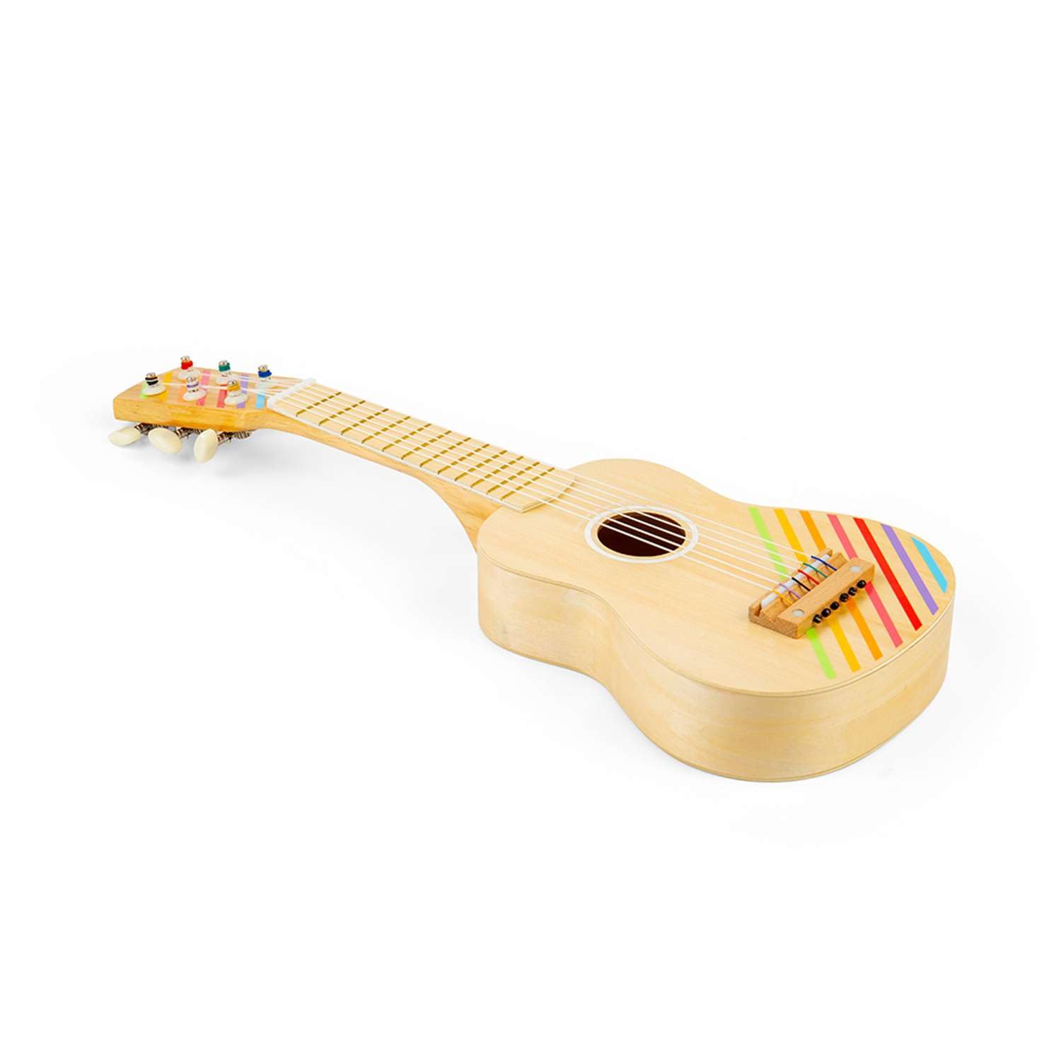 Bigjigs Toys, Guitarra de madera para niños, instrumentos musicales, juguetes de madera, guitarra para bebé, instrumentos musicales para niños pequeños, ukelele para niños, instrumento musical para