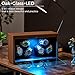 ANWBROAD Watch Winder 6 with LED and Super Quiet Motor 4 Rotating Modes Watches Winder box Watch Shaker with Type-C Adapter UJWW003A