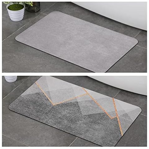 Stiio Bath Mat Set 17x29 inches Grey Cover