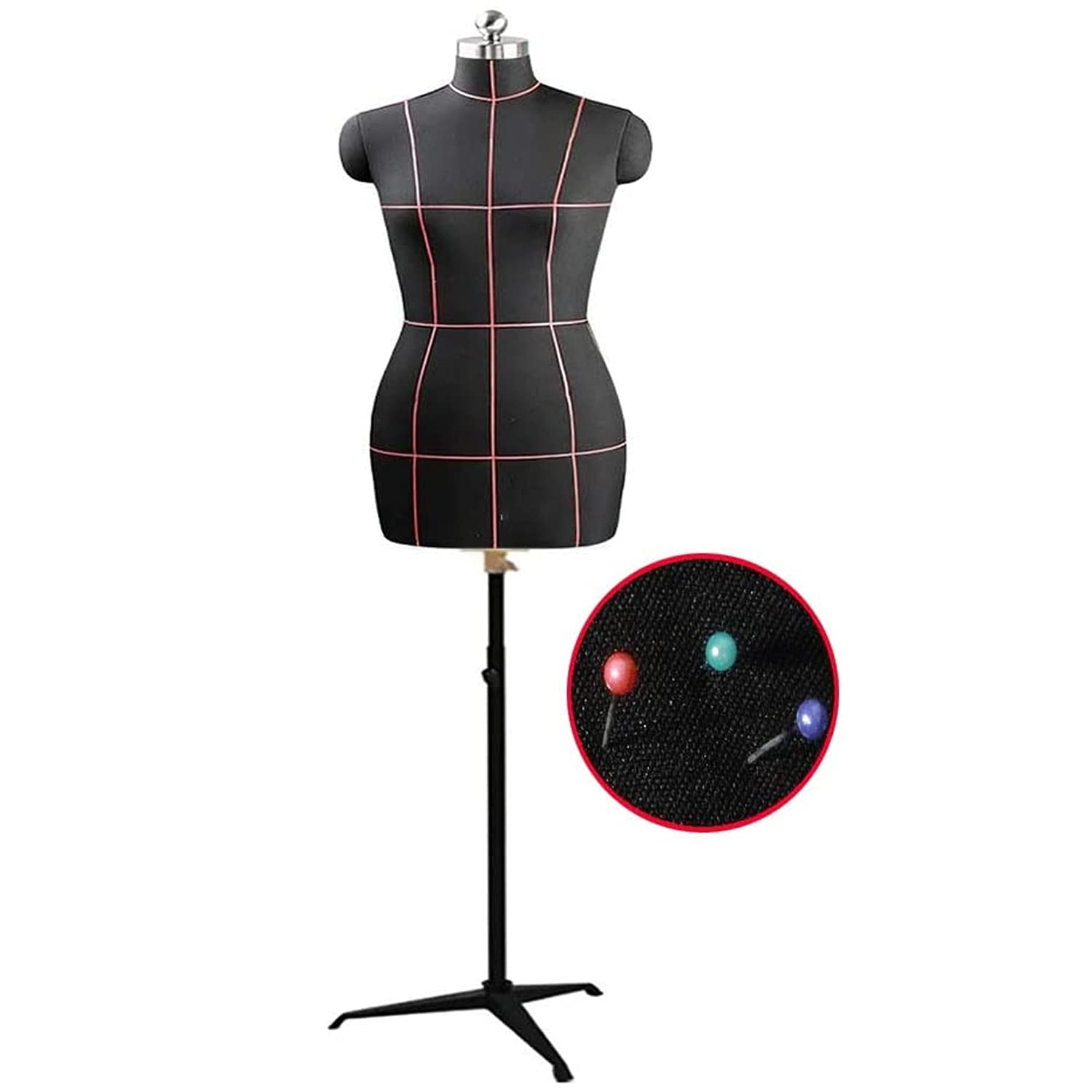 Mannequin Torso, 4Pack Clothing Form Sewing Famale Manikin 27 Inch Height  Dress Model Mannequin Display Head Dress Mannequin Clothing Form Metal Hook  For Various Exhibition Halls, Clothing Or Studios, image size:1500x1500