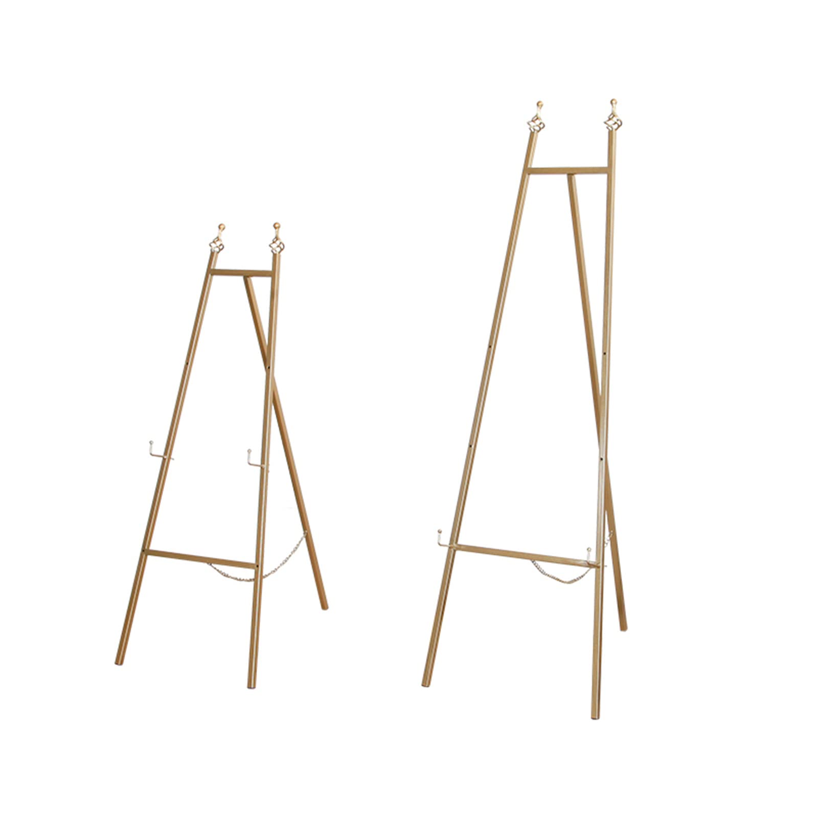 CWCQGH A-Frame Easel for Artist Portable Adjustable Easel with Tripod Legs 120/150cm Tall Metal Poster Easel Folding Display Easel for Sign Painting Poster
