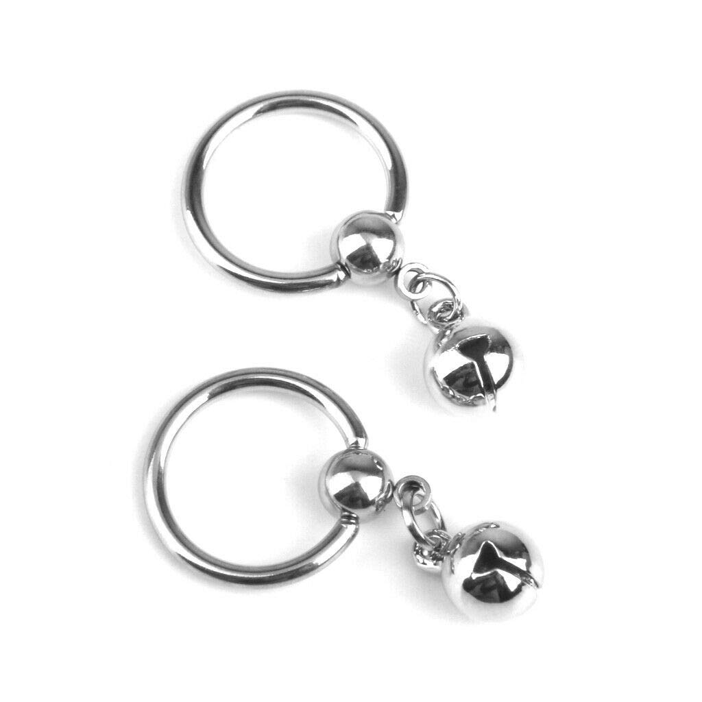 UkrGoods14G Stainless Steel Bell Charm Hoop Captive Bead Navel Nipple Ring Body Unique for Gift Daily Colorful Jewelry Popular Creation Styling Aesthetic Casual Cute