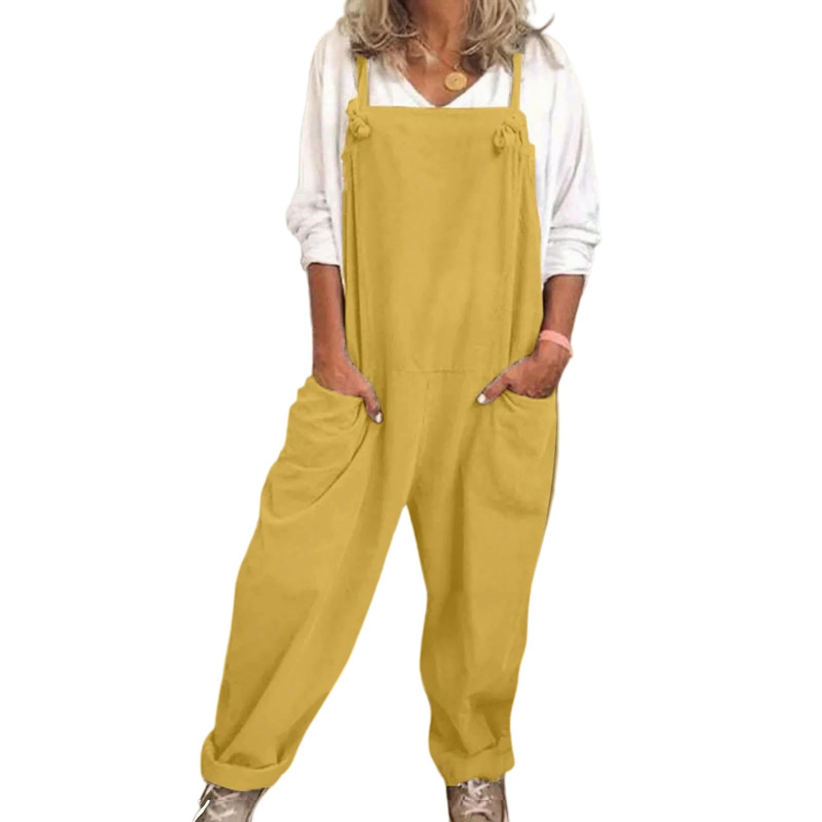 Mono De Verano Mono Holgado Informal De Talla Grande para Mujer.