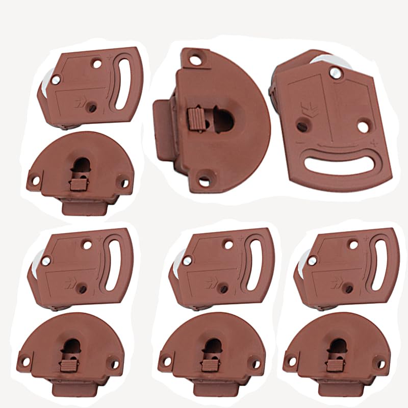 Wardrobe Sliding Door Roller Gear Track Panel Internal Kit 5 Pairs