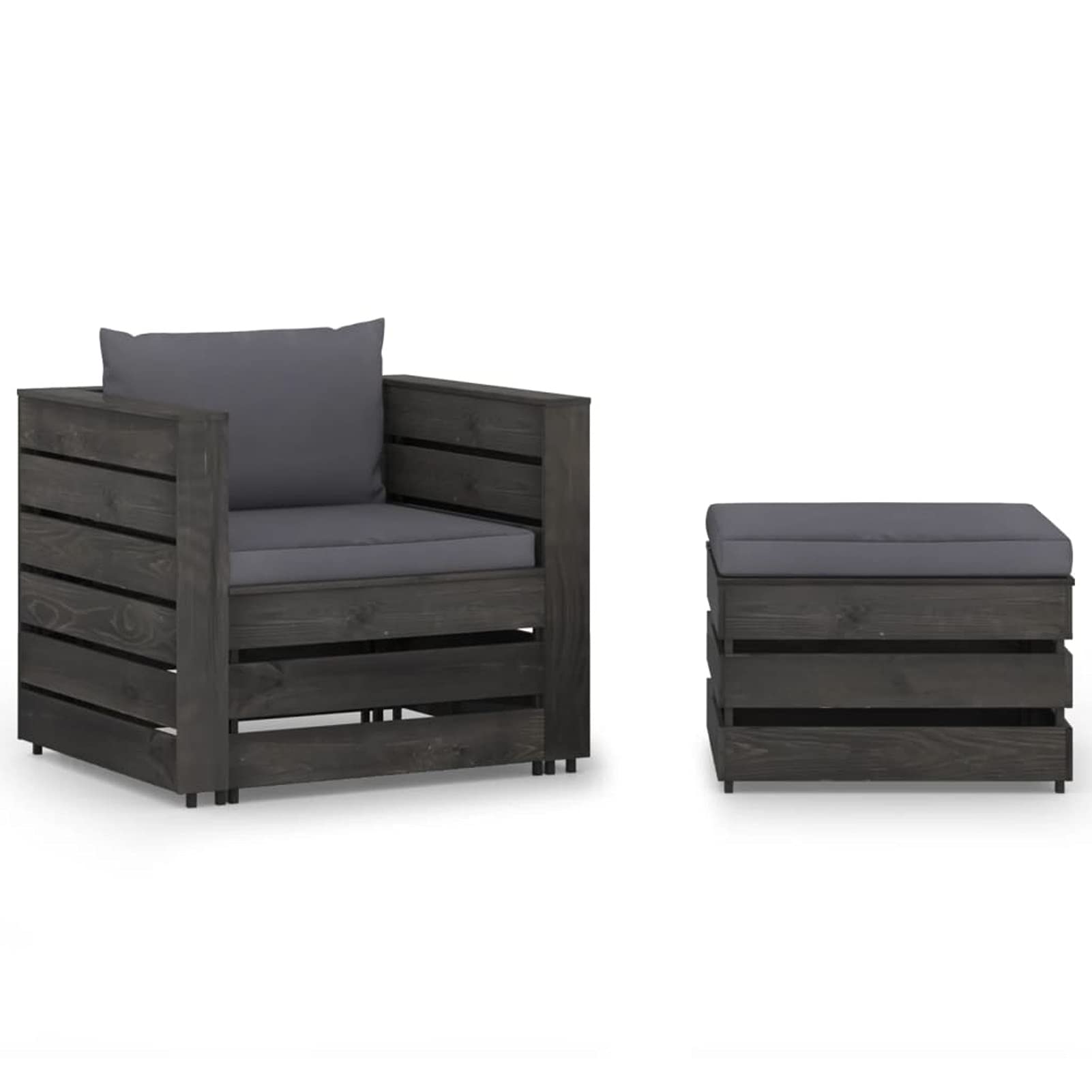 Chaises longues en bois imprégné Homgoday pour soulager votre dos dehors