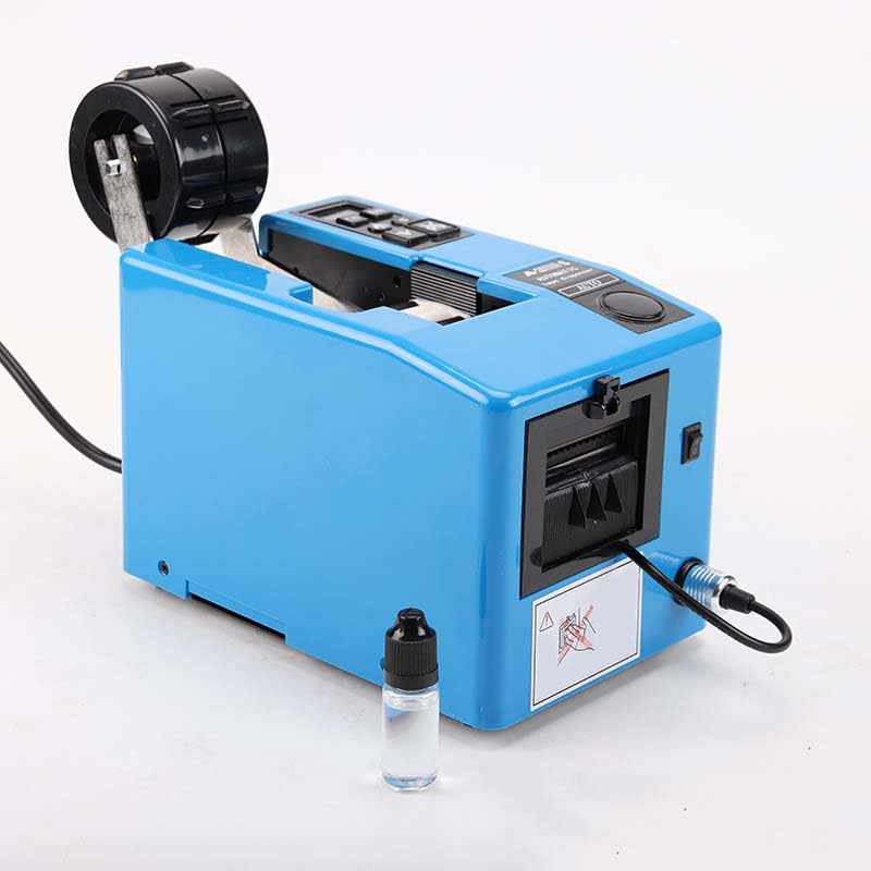 Macchina da taglio a nastro - Dispenser automatico e manuale da tavolo con display digitale, lunghezza regolabile 5-999 mm, velocità 200 mm/s per imballaggio e uso ufficio