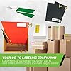 Royal Green 1x3 inch (7.5cm x 2.5cm) Labels Sheets Rectangle Neon Red Sticker Rolls, 250 Pack #3