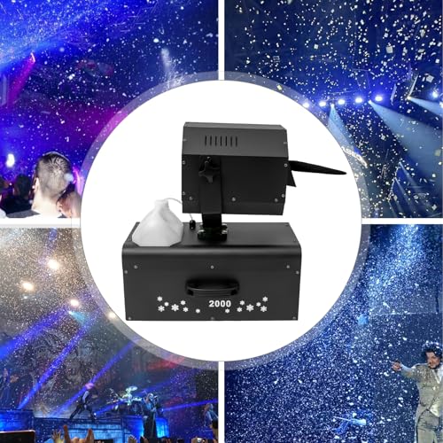 Máquina de copos de nieve 2000W, máquina de nieve para efectos escénicos con control remoto miniatura 3