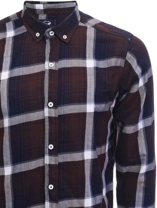 Premium | Men'S Cotton Long Sleeve Shirt Rular Fit Plaid Casual Western 2026 - view 3