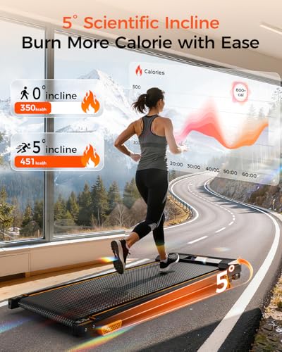 Image of Walking Pad Treadmill，BestGod Walking Vibration Pad with Incline,330lbs Capacity Under Desk Treadmill for Home, 2.5HP Foldable Treadmills with Remote Control