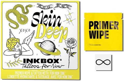 Inkbox, Temporary Tattoos, Semi Permanent Tattoo, One Premium Easy Long Lasting, Waterproof Inkbox Tattoo with For Now Ink. Lasts 1-2 Weeks, Infinity Tattoo, Ad Infinitum, 1x1in