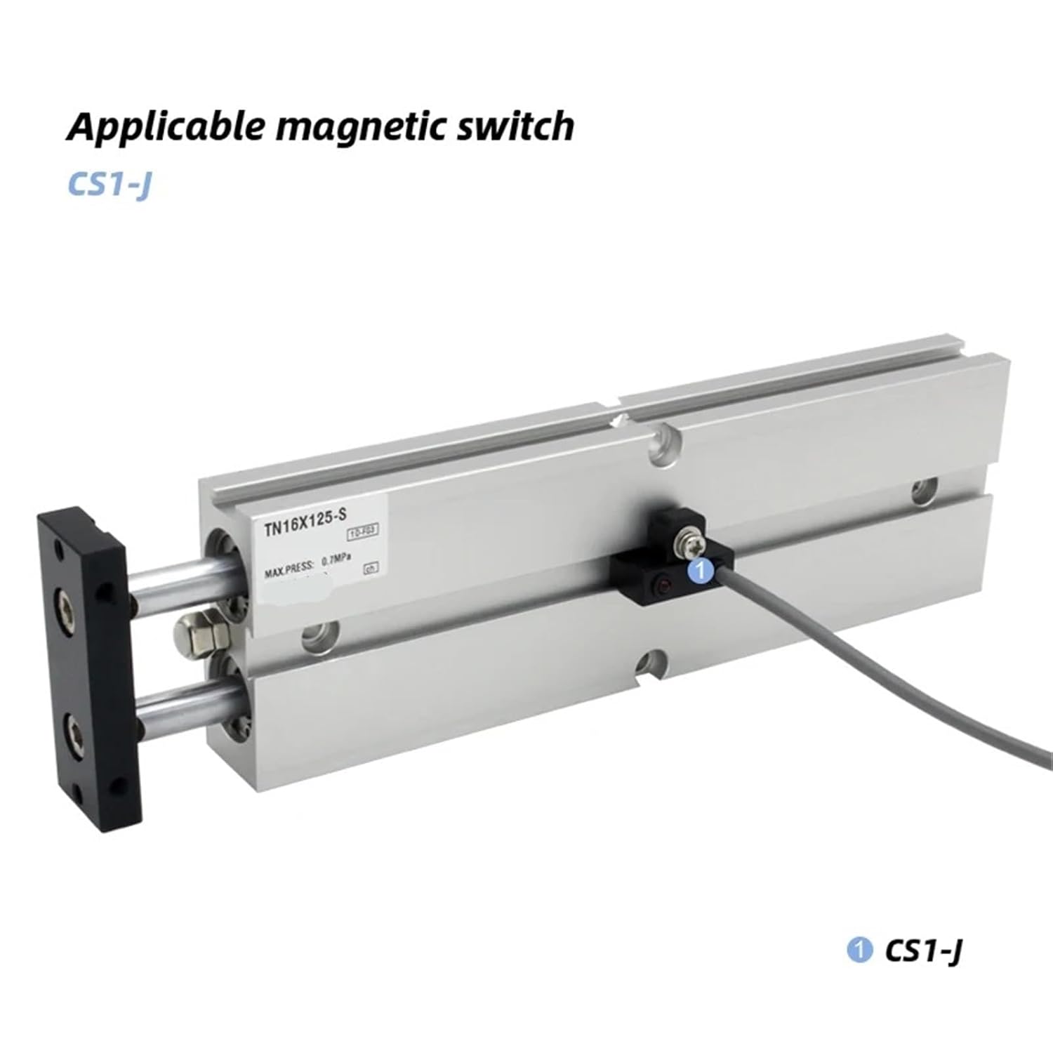 TN25 Twin-Rod Cylinder Double Acting bore Size 20mm Stroke 10-200 with Magnet Air Cylinder TN25X30S TN25X20S TN25X100S TN25X50S(TN25X50-S)