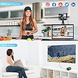 5K Camcorder Video Camera, 56MP Dual Lens Wifi IR Night Vision YouTube Vlogging Camera,16X Digital Zoom Touch Screen Cam corder, Camcorder 5K with 64GB SD Card, 2 Batteries, Tripod, Remote Control - Image 6