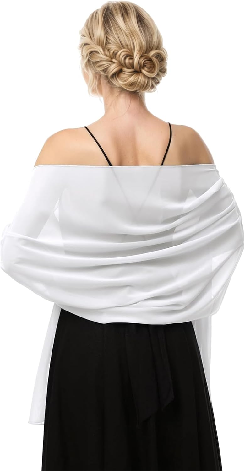 Chiffon Scarf Women Pashmina Shawls and Wraps for Evening Dresses Wedding Soft Large Scarf Bridal Scarve for Women