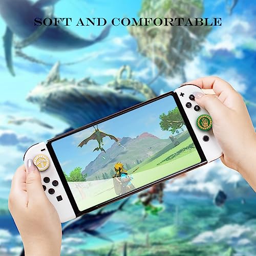 PERFECTSIGHT Switch Thumb Grips Caps, Cute Joystick Caps for Switch/Switch Lite/Switch OLED, 4PCS Analog Stick Button Cover for NS Joycon Controller Zelda Tears of Kingdom Accessories, Sword Hand - Thumbnail 5