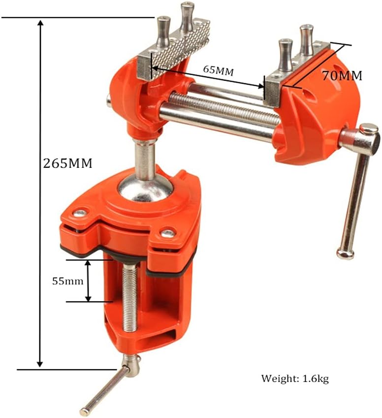 Swivel Table Bench Vise Rotates 360 Degree Rotating Universal Units Clamp Vice Heavy Duty Multifunction Tabletop Hand Tools