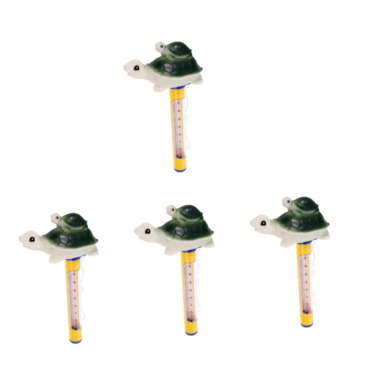 TOYANDONA 4 Piezas Termómetro de Forma para Bañeras Medición Precisa de Temperatura Fahrenheit y Celsius para Spas Peces